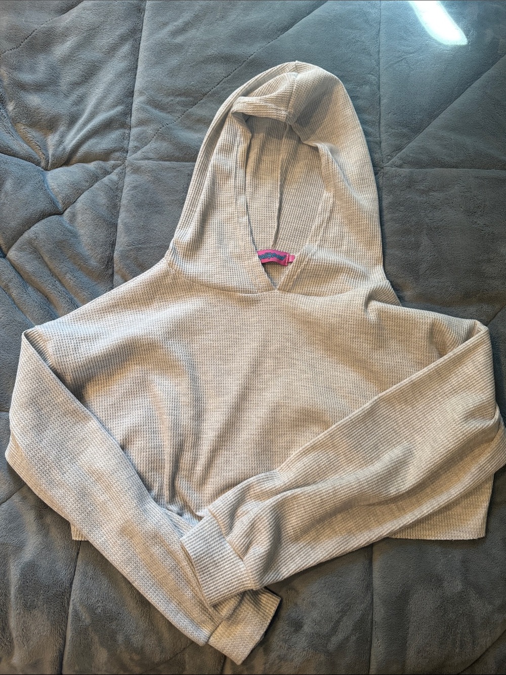 Edikted Light grey -Knit Hoodie